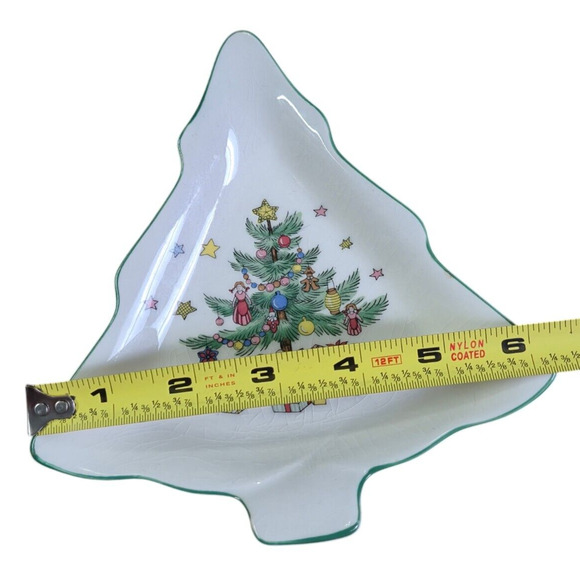 NIKKO Christmastime Cheese Board And Candy Dish Japan Christmas New Years - Picture 9 of 10